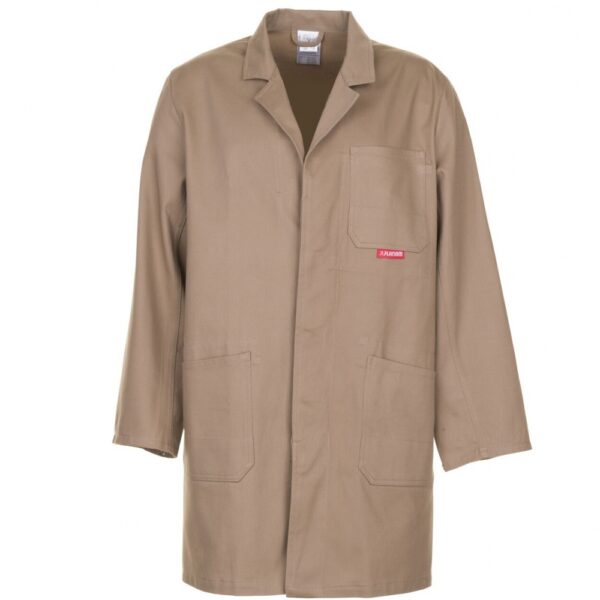 Planam BW290/0154 Working coat 100% cotton beige XS-3XL