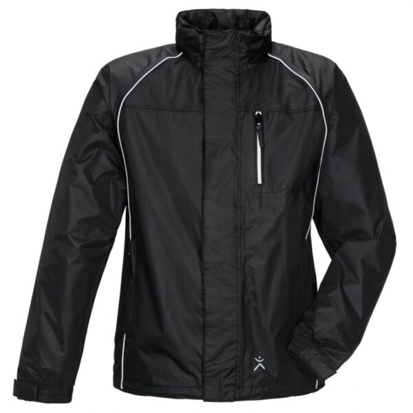 Breathable and functional rain jacket black S-5XL Planam 1470 MONSUN