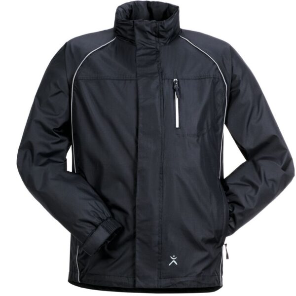 Breathable and functional rain jacket navy blue Planam 1471 MONSUN
