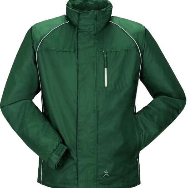 Breathable and functional rain jacket green S-5XL Planam 1473 MONSUN