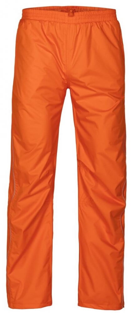 Breathable and functional rain trousers orange Planam 1484 MONSUN