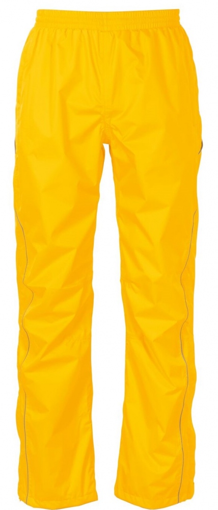 Breathable and functional rain trousers yellow Planam 1487 MONSUN