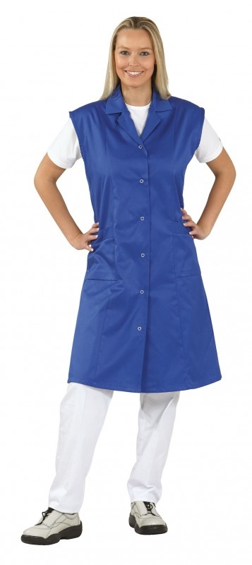 Planam 1621 Ladies Workwear - coat sleeveless - Royal blue