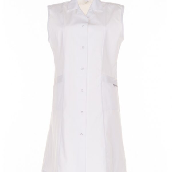 Planam 1622 Ladies Workwear - coat sleeveless - Pure white