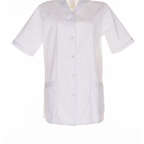 Planam 1632 - Women´s kasak shortsleeve - Pure white