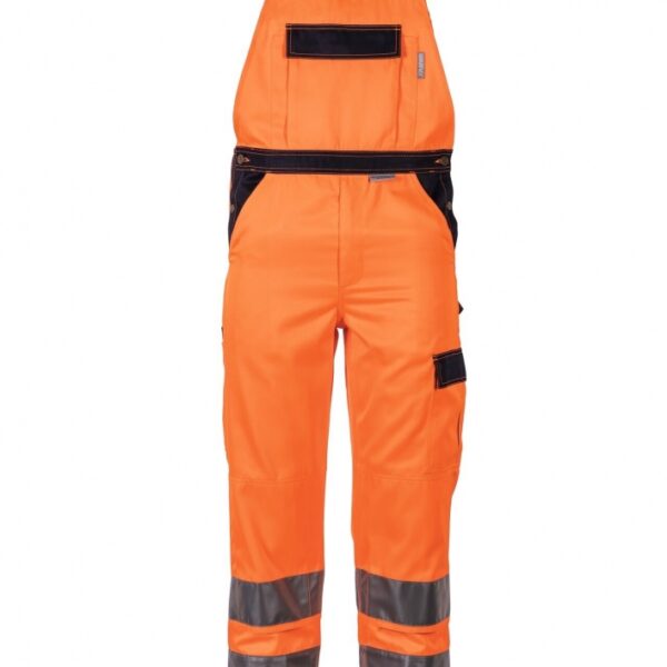 High visibility dungarees Orange/navy blue Planam 2026