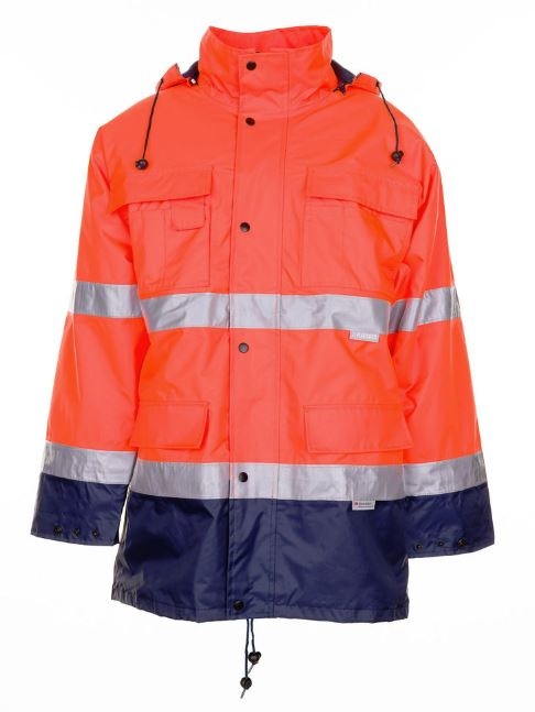 Planam 2056 High Visible Parka 2-Colour orange/navy