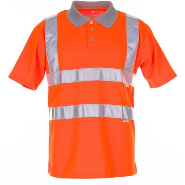 High visibility Polo shirt orange and gray Planam 2098 S-4XL