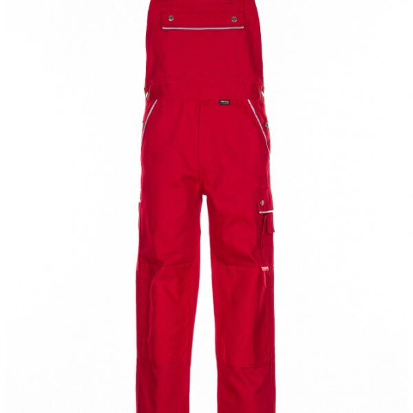 Planam 2137 Canvas - work dungarees - red/red