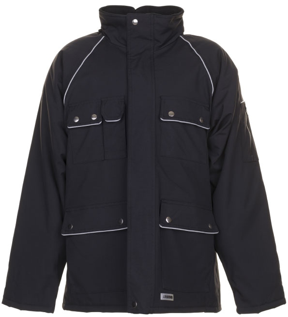 Planam 2194 Heavy-duty Winter Parka Canvas 320 black S-4XL