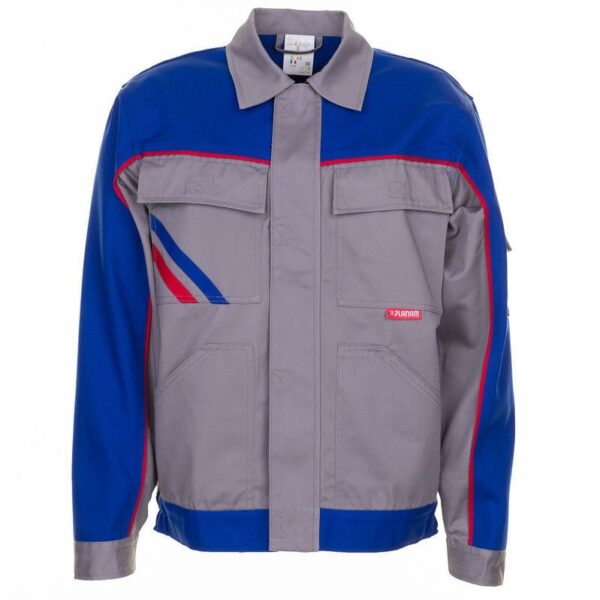 Planam 2313 Highline Practical work jacket grey blue XS-4XL