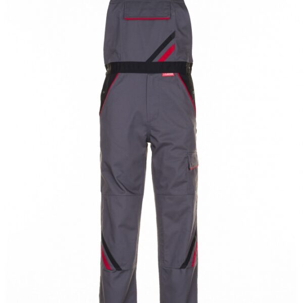 Planam 2332 Highline work Dungarees - slate-black-red