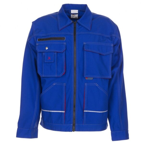 Planam 2811 Basalt Waisted Jacket royalblue/red