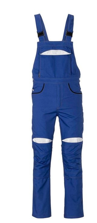 Planam 2922 DuraWork Dungarees  royal blue/black