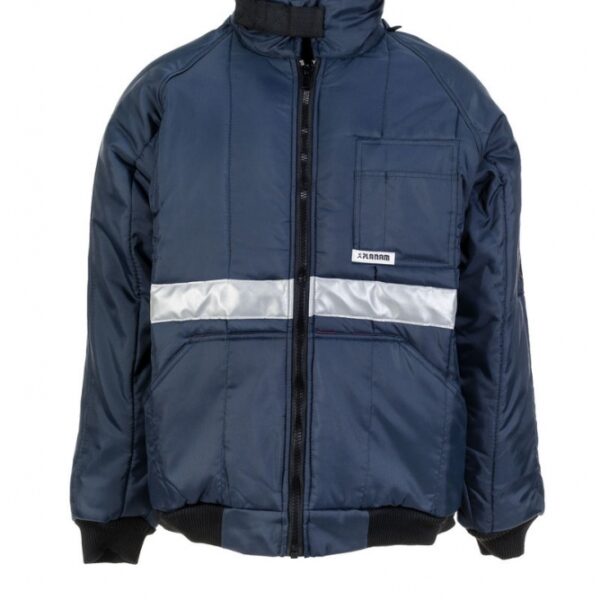 Planam 5120 Cold Sorage coat navy, red lining