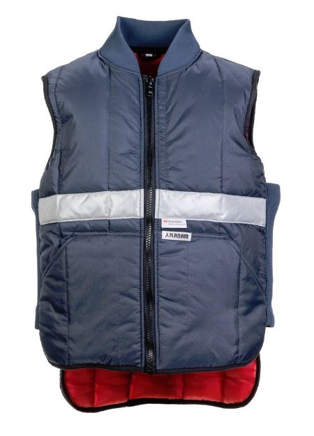 Planam 5122 Cold Storage Vest navy, red lining