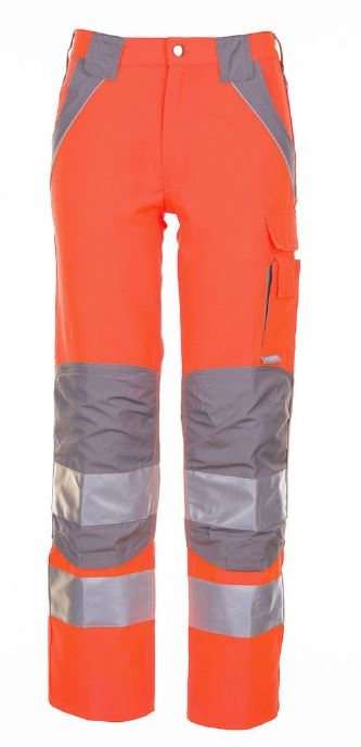 Planam Plaline High Visible 5610 Trousers orange/zinc Size 52