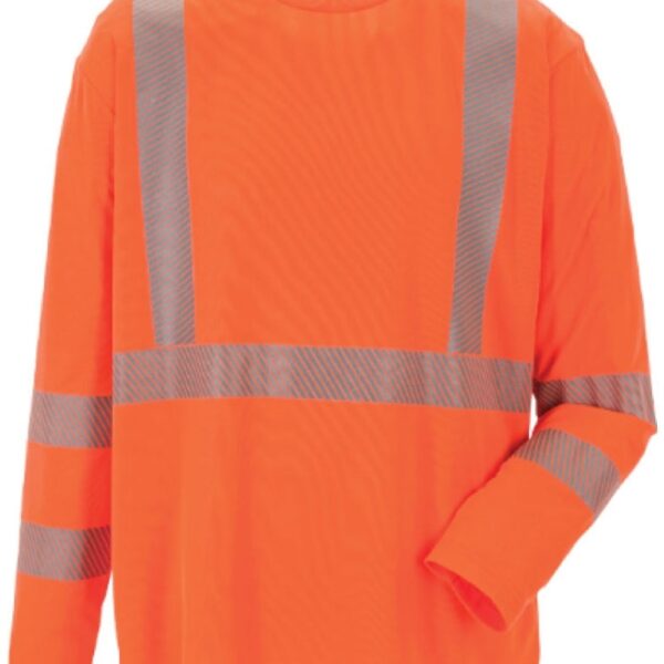 High Visibility Long Sleeve Shirt EN20471 orange XS-4XL, Planam 5885