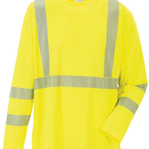 High Visibility Long Sleeve Shirt EN20471 yellow XS-4XL, Planam 5886