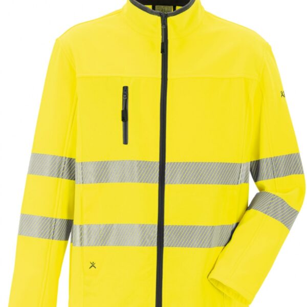 Men’s High Visibility Hybrid Jacket yellow, Planam Norit 5901