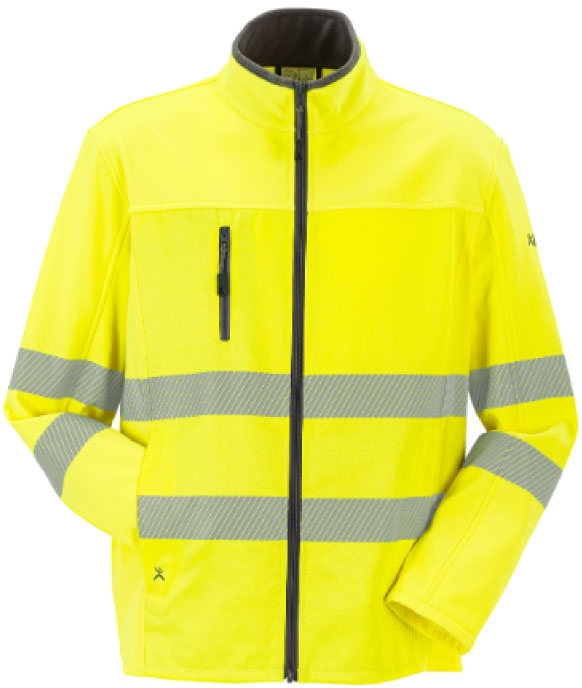Men’s High Visibility Softshell Jacket yellow/zinc, Planam 5911 Norit