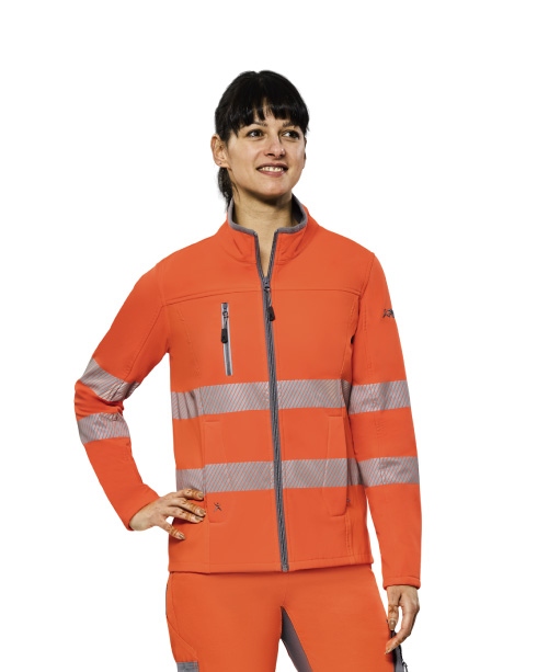 Women’s High Visibility Softshell Jacket orange, Planam 5915 Norit
