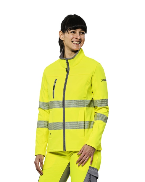 Women’s High Visibility Softshell Jacket yellow, Planam 5916 Norit