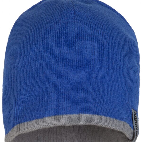 Planam 6020 Knitted hat 2-tone lightweight and reversible blue/grey