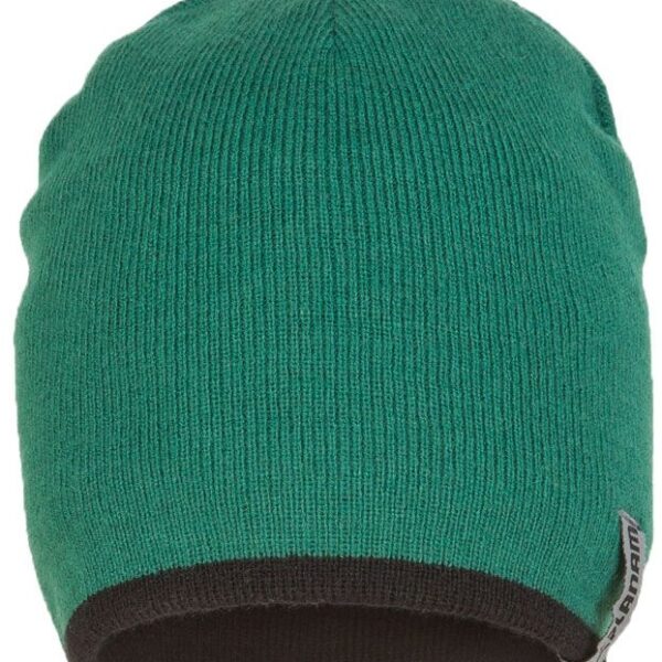 Planam 6021 Knitted hat 2-tone lightweight and reversible green/black