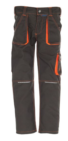 Planam 6112 Junior Working Trousers for kids olive/orange
