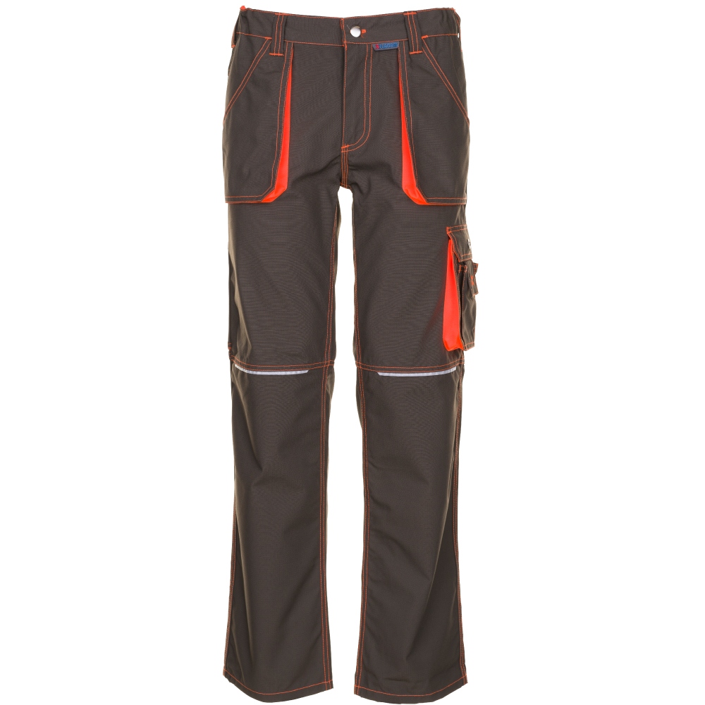 Planam 6222 Basalt Neon Workwear trousers olive/orange