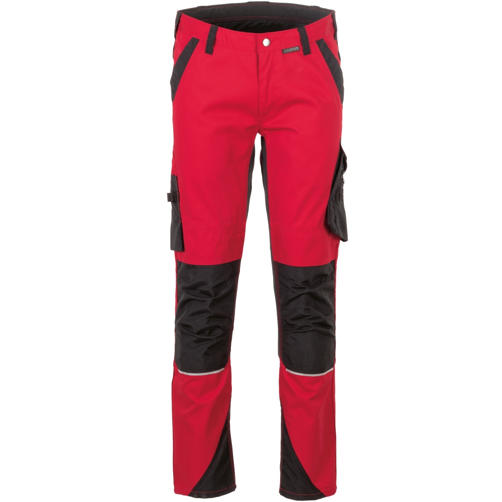 Planam 6407 NORIT Men's work trousers red-black
