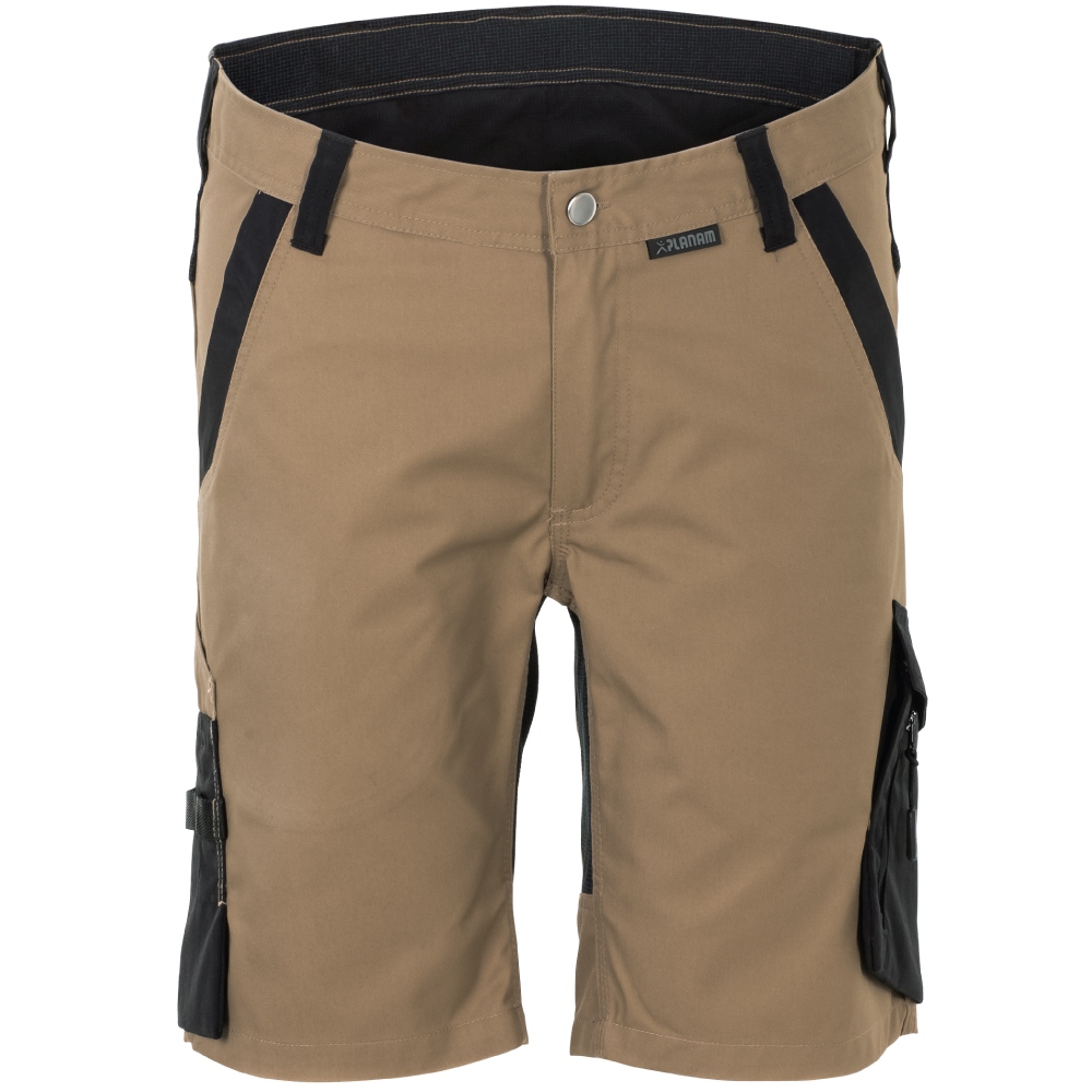 Planam 6453 NORIT Men's work shorts modern, sand/black XS-4XL