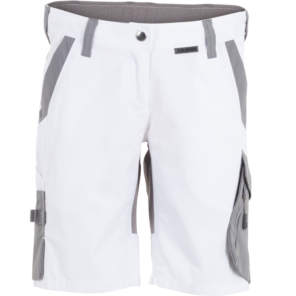 Planam 6468 NORIT Women's work shorts modern white/lightgrey XS-4XL