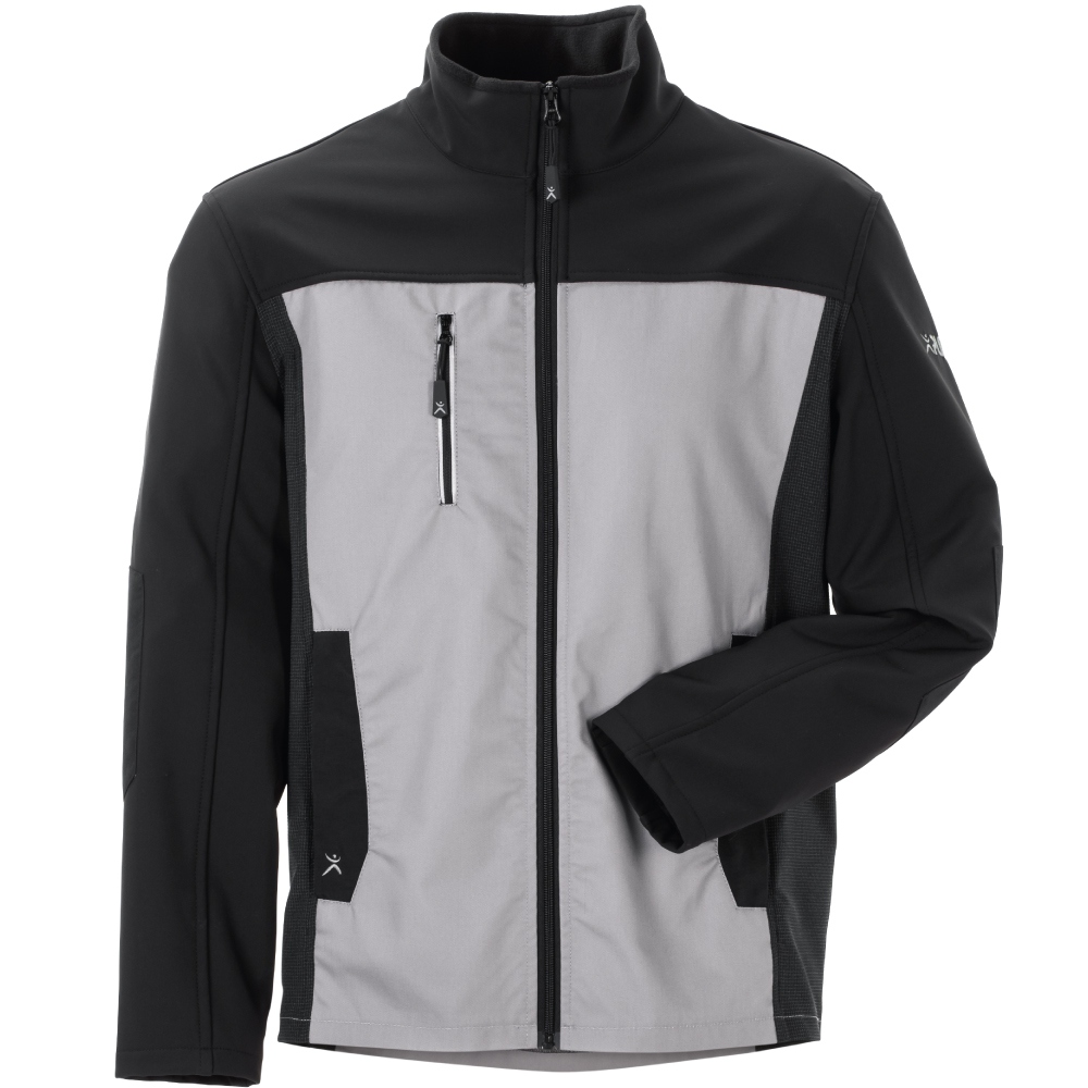 Planam 6506 Norit Men's softshell jacket lightgrey/black 24 - 110