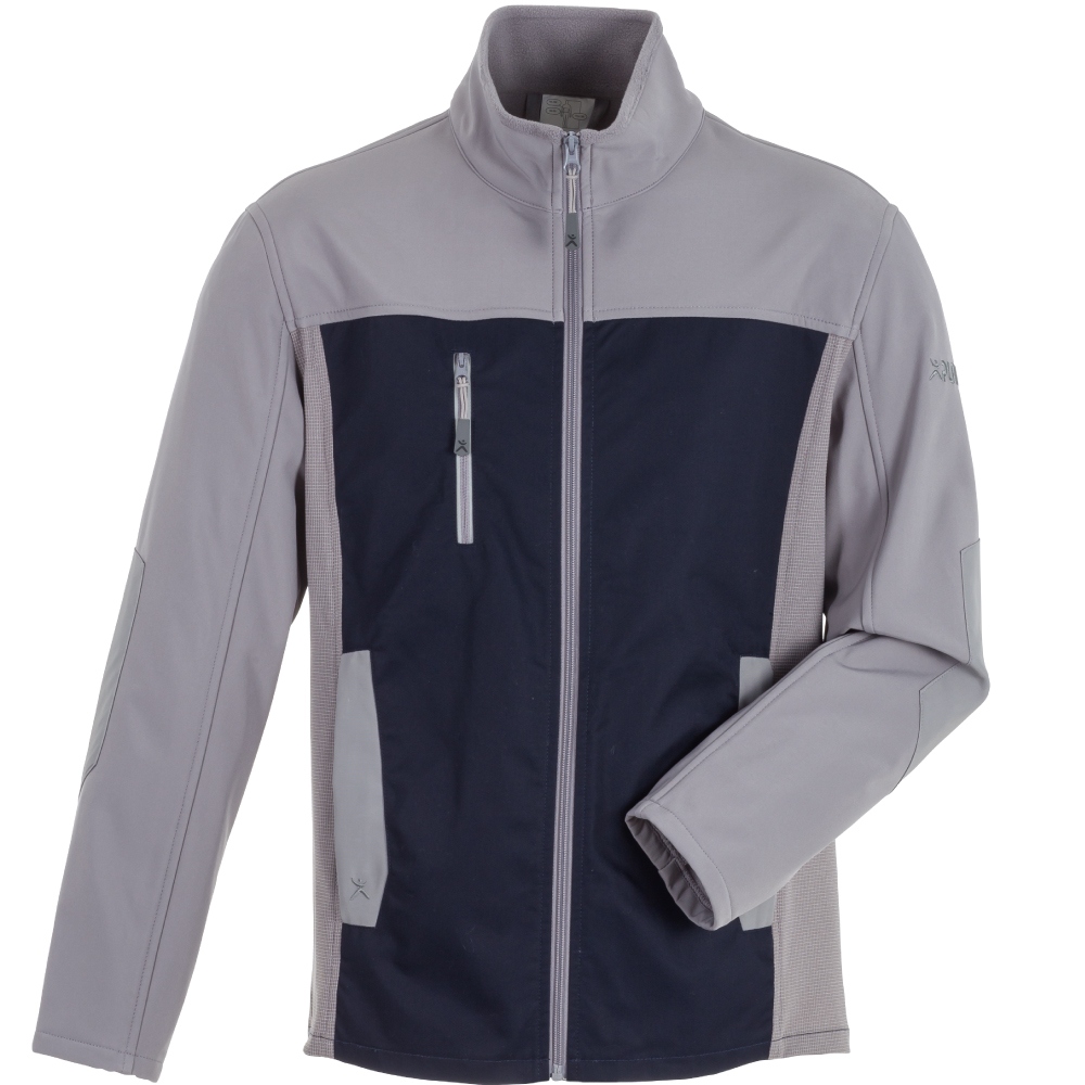 Planam 6509 Norit Men's softshell jacket black blue/lightgrey 24 - 110