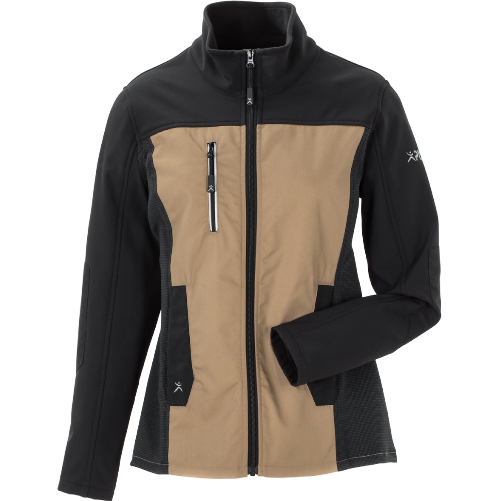 Planam 6513 NORIT Womens Softshell jacket sand/black 34 - 54