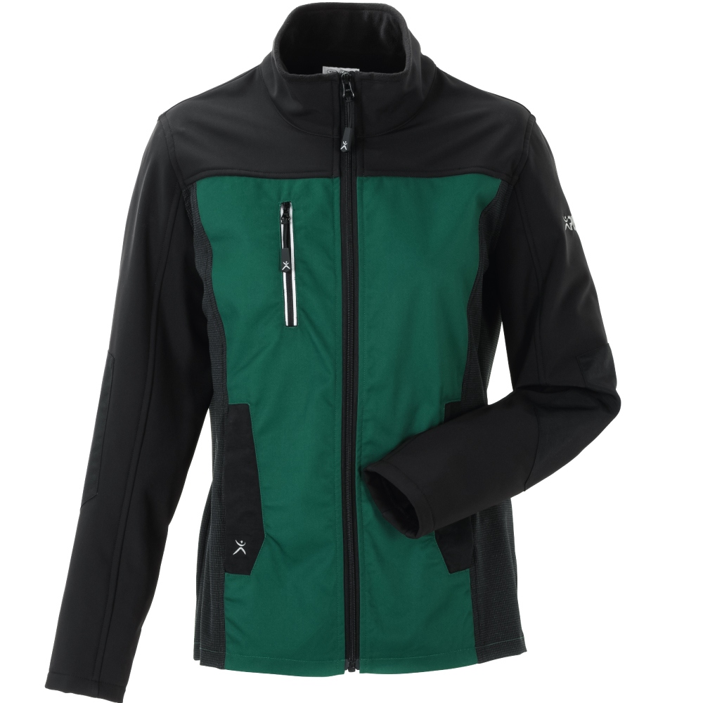 Planam 6514 NORIT Women's Softshell jacket green/black  34 - 54