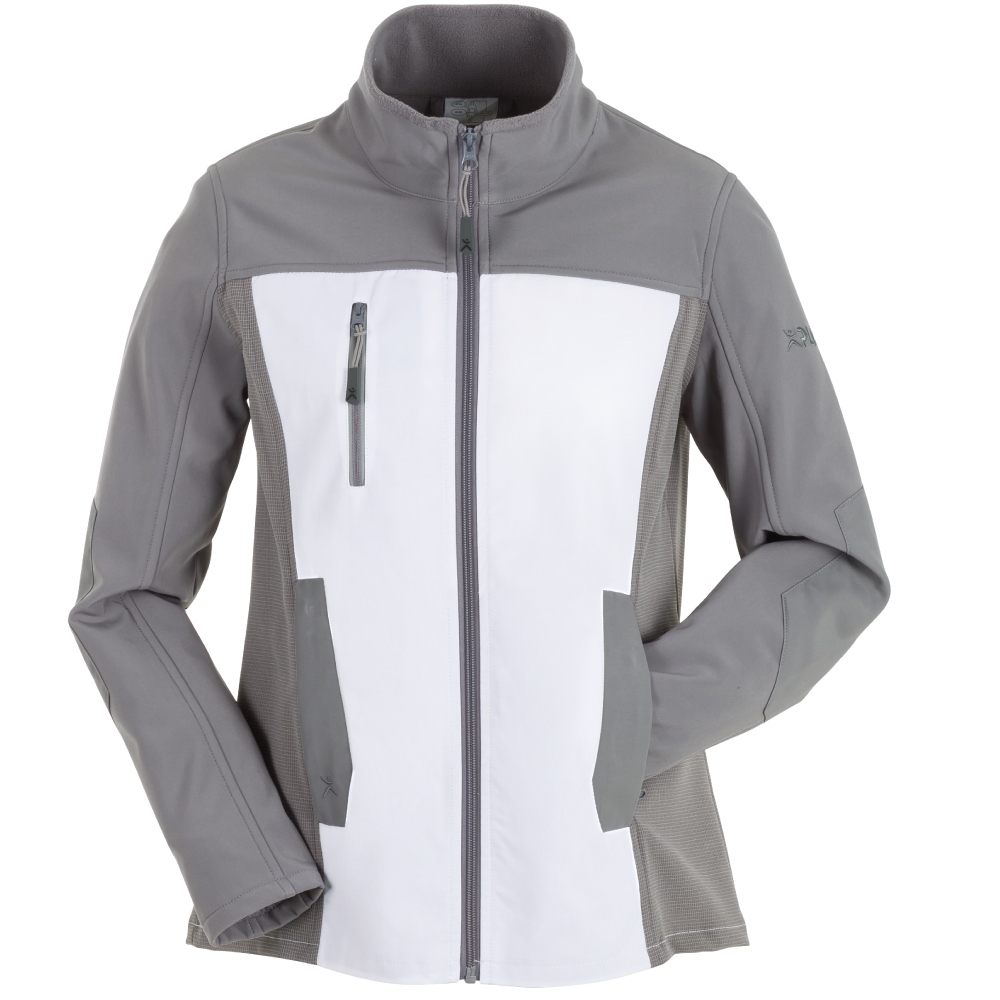 Planam 6518 NORIT Womens Softshell jacket white/lightgrey 34 - 54