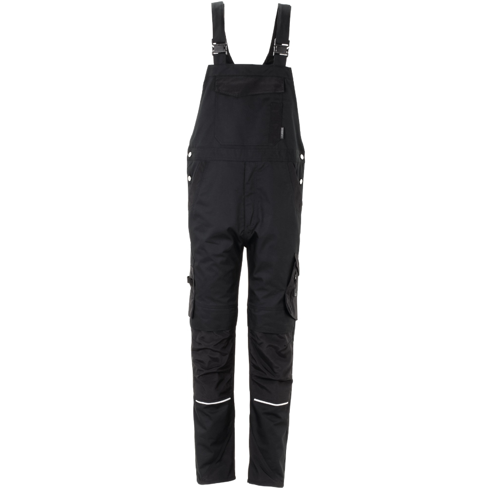 Planam 6520 Norit Men's work dungarees black 24 - 110