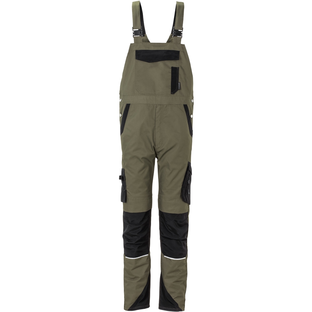 Planam 6525 Norit Men's work dungarees olive/black 24 - 110