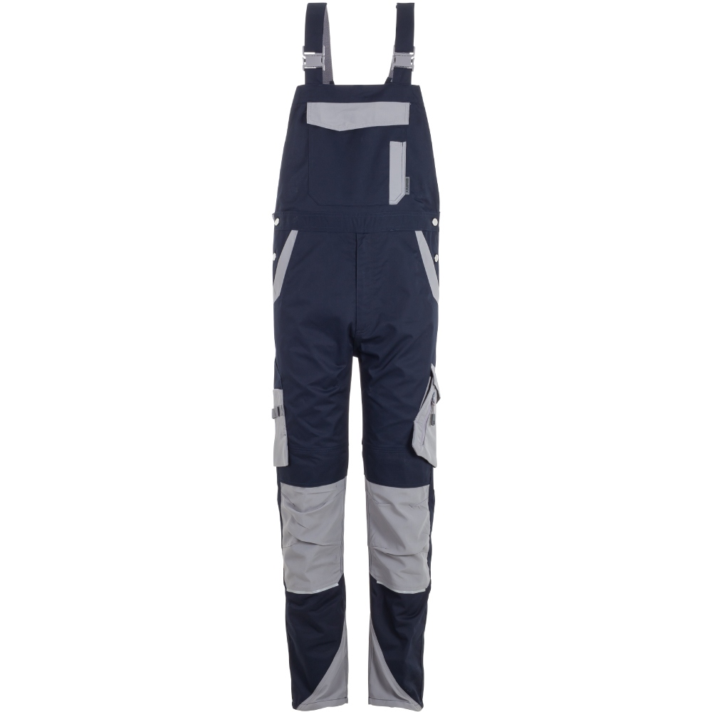Planam 6529 Norit Men's work dungarees black blue/lightgrey 24 - 110