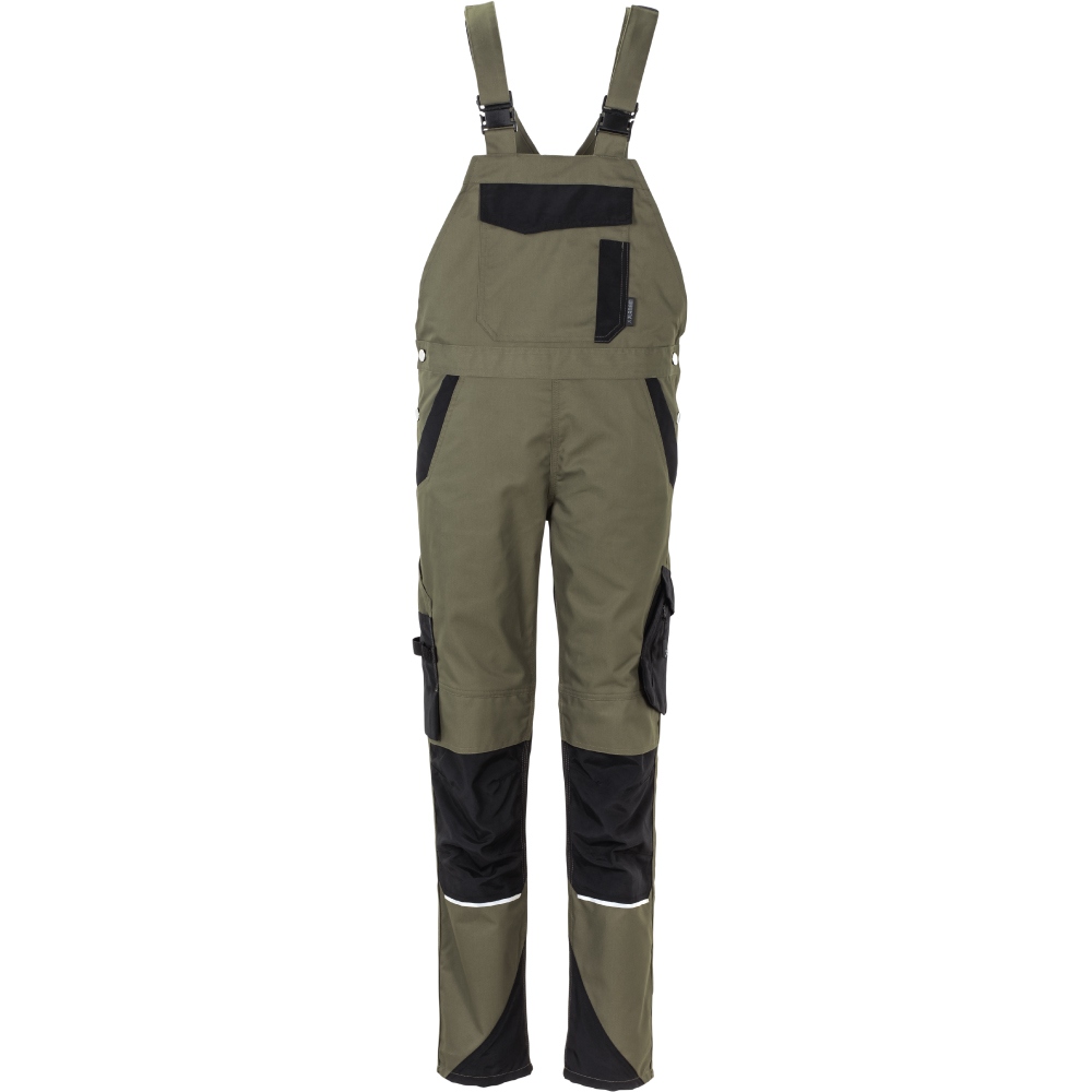 Planam 6535 Norit Women's work dungarees olive/black 34 - 54