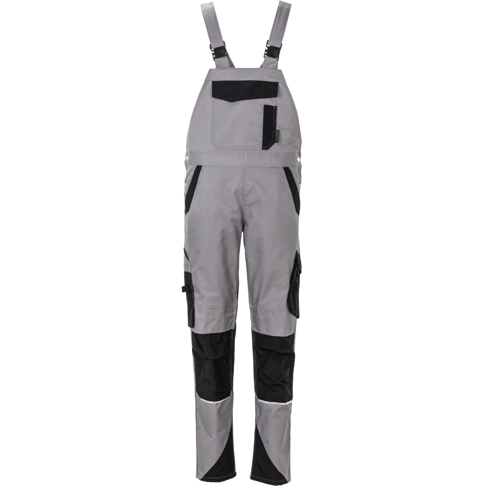 Planam 6536 Norit Women's work dungarees lightgrey/black 34 - 54
