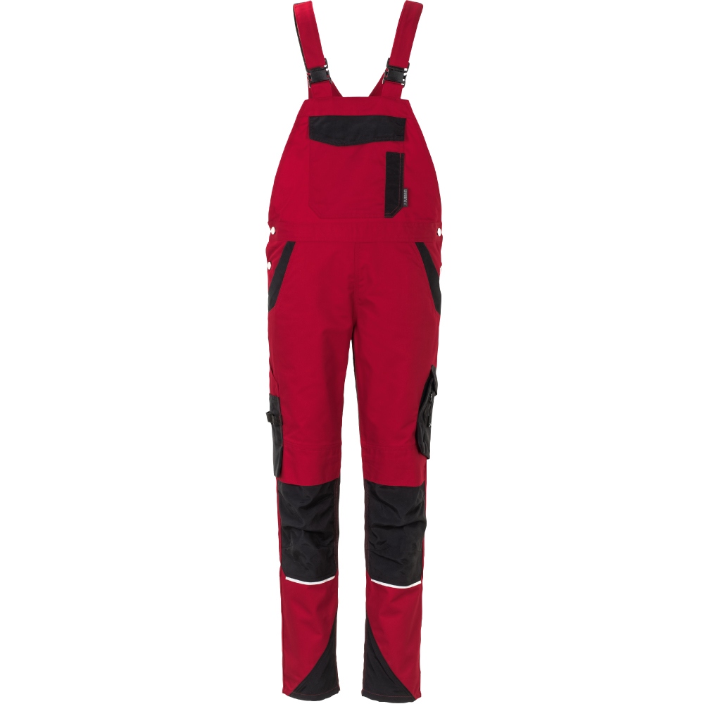 Planam 6537 Norit Women's work dungarees red/black 34 - 54