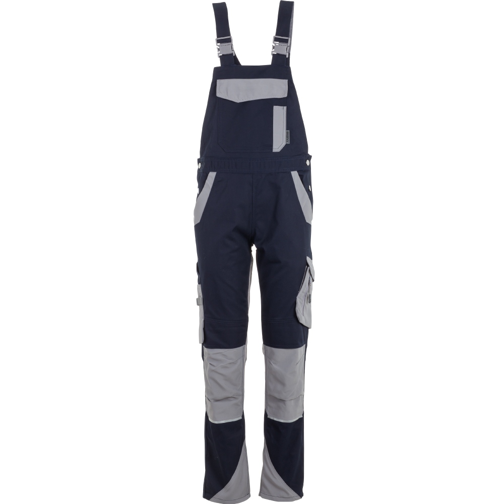Planam 6539 Norit Women's work dungarees black blue/lightgrey 34 - 54