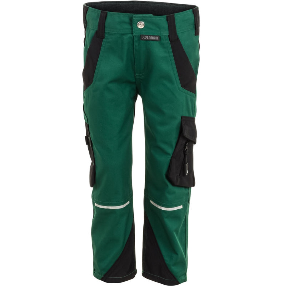 Planam 6544 Norit Boys work trousers green/black