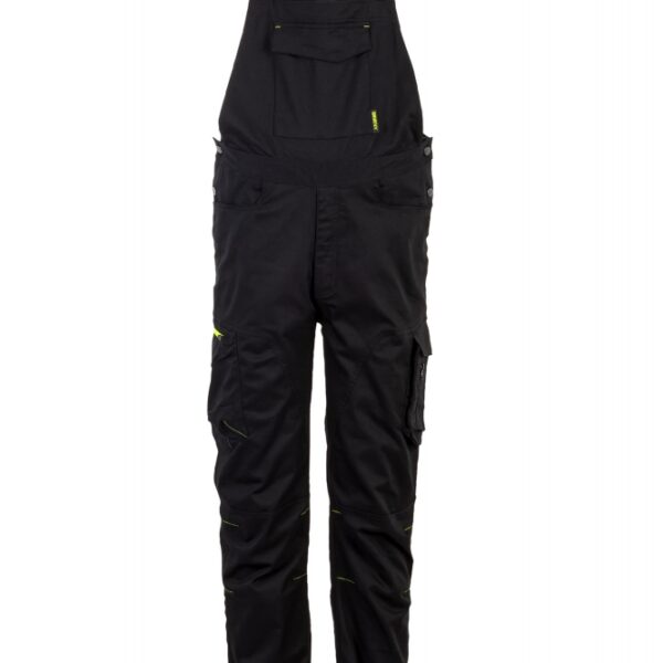 Planam 6620 Stretchline Men's work dungarees black 24 - 110