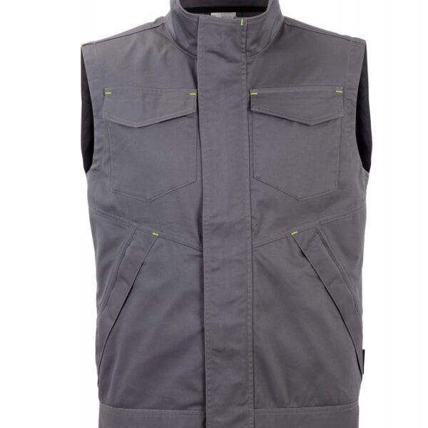 Planam 6631 Stretchline Mens work vest anthracite XS - 4XL