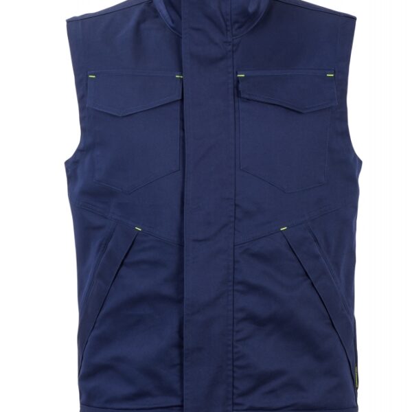Planam 6632 Stretchline Mens work vest navy XS - 4XL